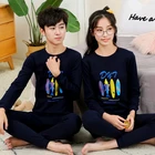 Новые осенние рождественские пижамные комплекты для больших мальчиков и девочек, детские пижамы, Детская одежда для сна, одежда для мальчиков и девочек 10, 12, 14, 16 лет