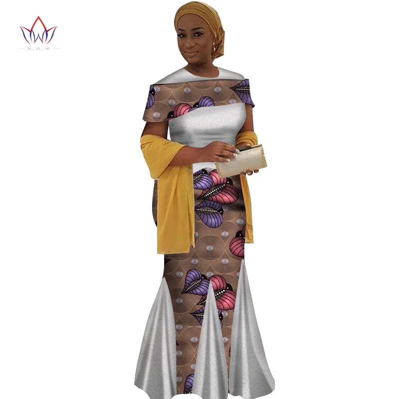 Новинка 2020 Африканское женское платье базин Дашики платья с Африканским принтом