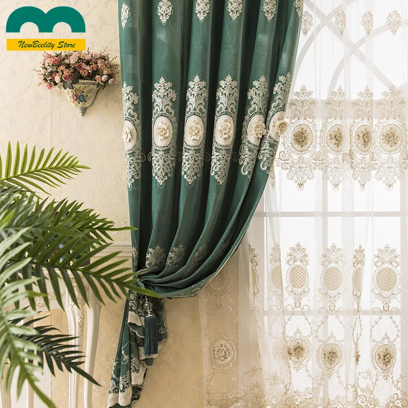 Роликовые шторы в европейском стиле для гостиной затвор Водорастворимая Вышивка