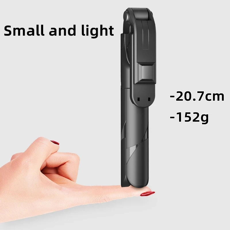 Mini Selfie Stick Led Fill Light Bluetooth Tripode Para Movil Lamp Phone Stand Portabl Con Luz Palo Extensible Video Stojak enlarge