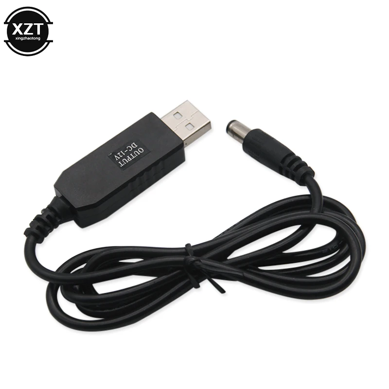 USB к DC 5 5*2 1 мм кабель источника питания для маршрутизатора от В до 9 В/12 бочка