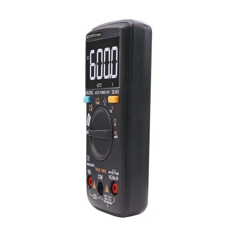 ZOYI Digital ZT101/ZT102/ZT102A мультиметр 6000 отсчетов подсветка AC DC Амперметр Вольтметр Ом портативный измеритель напряжения