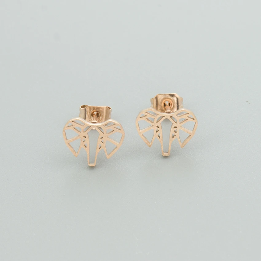 Минималистичные серьги гвоздики в виде слона для женщин детские украшения стиле