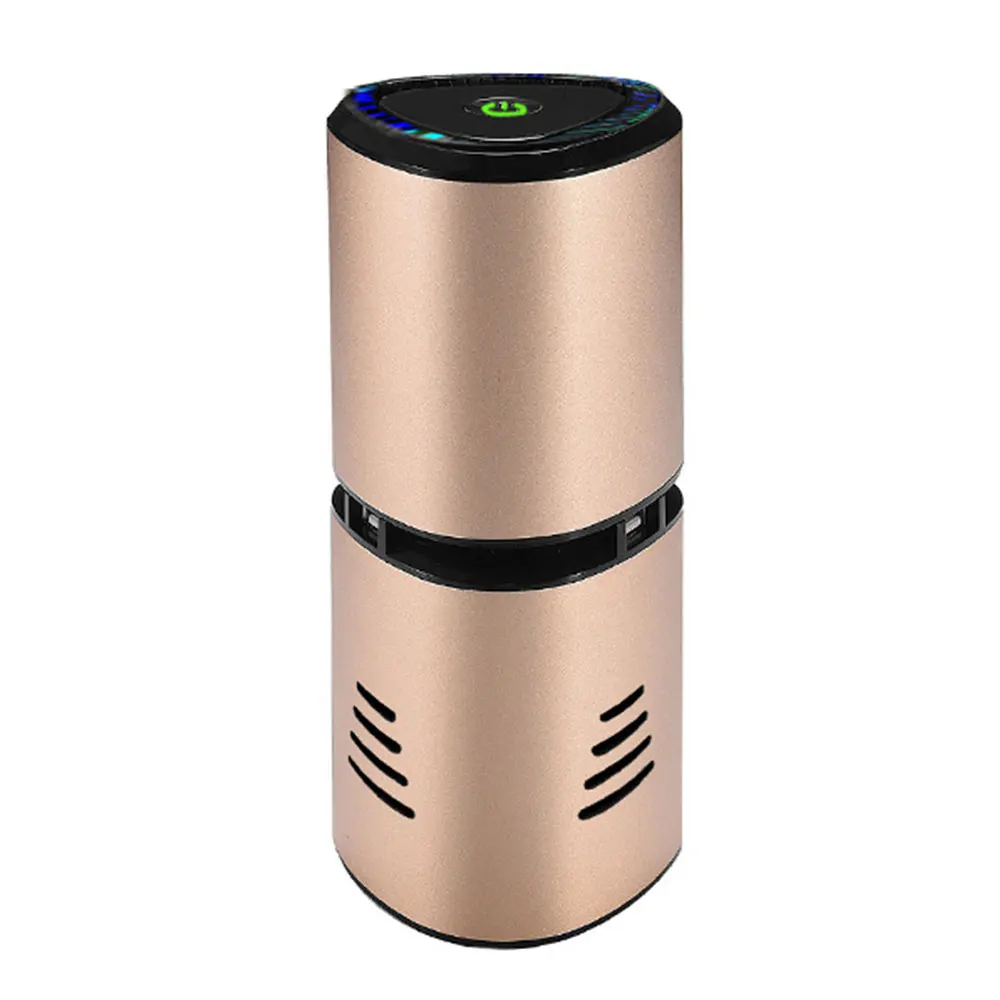 Анионный автомобильный очиститель воздуха из алюминиевого сплава Hepa для