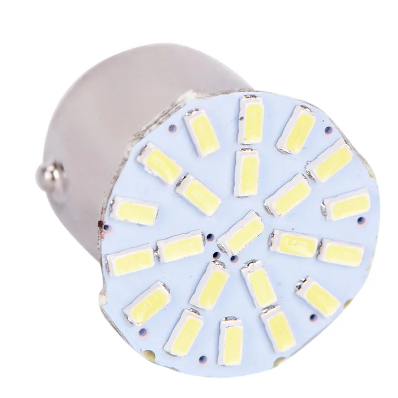 

10 шт./лот 12 В белая лампа заднего тормоза BA15S P21W 1156 22 LED 3014 SMD Автомобильный задний боковой индикатор огни парковочная лампа