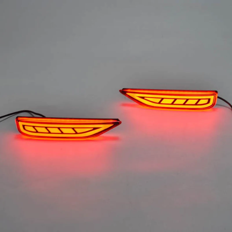 LED Light Guide Rear Bumper Brake Lights Night Driving DRL Case for Mitsubishi Xpander Sport 2017+ | Автомобили и мотоциклы