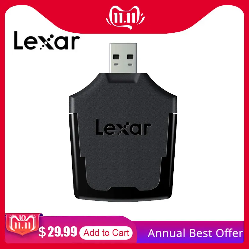 Кардридер Lexar XQD адаптер для карт USB 3 0 с картой на 32 ГБ FS7/D4/D500/D850 профессиональный