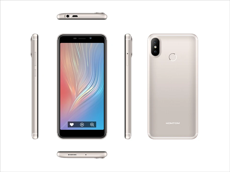 Оригинальная версия HOMTOM C2 Android 8,1 2+ 16GB мобильный телефон Face ID MTK6739 четырехъядерный 13 МП Двойная камера OTA 4G FDD-LTE смартфон