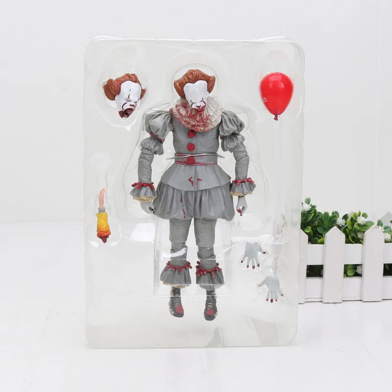 blood no box 18 см NECA Pennywise 1990 Стивен Кинг это Pennywise Джокер клоун neca Хищник Джокер фигурка игрушки куклы - Цвет: blood no box