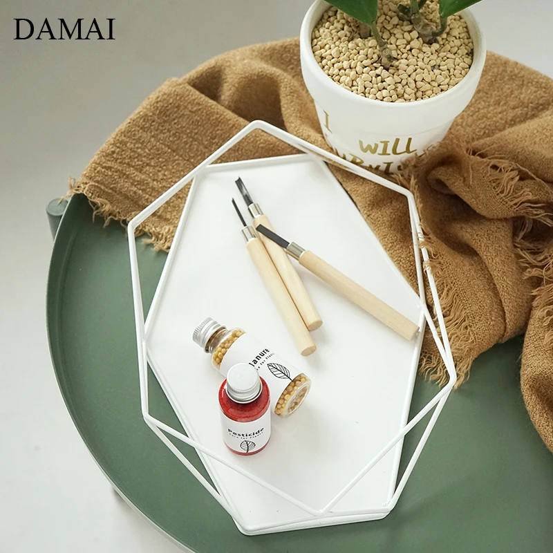 

Геометрическая железная рамка, художественные подносы, декоративное современное Скандинавское ожерелье, ювелирные изделия, флакон для дух...