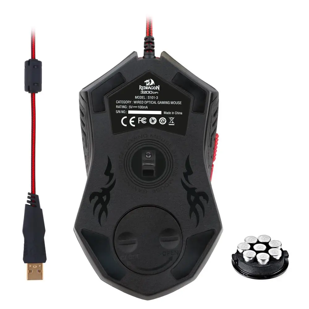 Игровая клавиатура и мышь Redragon Combo эргономичный дизайн RGB светодиодный с