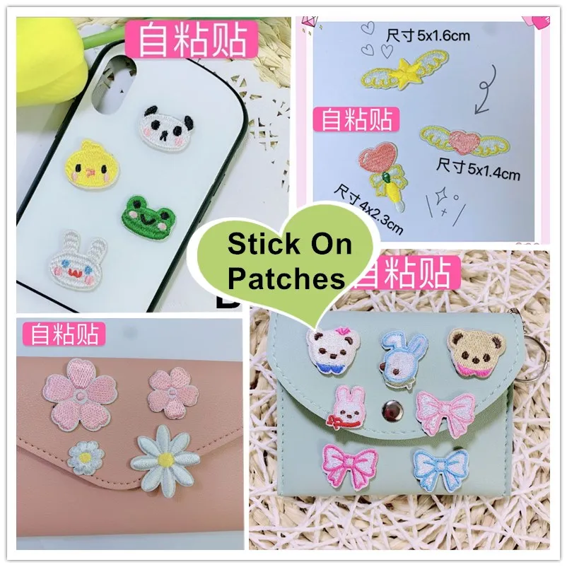 

Stick On 10 Pcs Mini Animals Flowers Embroidered Patches Jeans Coat Tshirt Bag Shoe Hat Decor Repair Motif Emblem Diy Accessory
