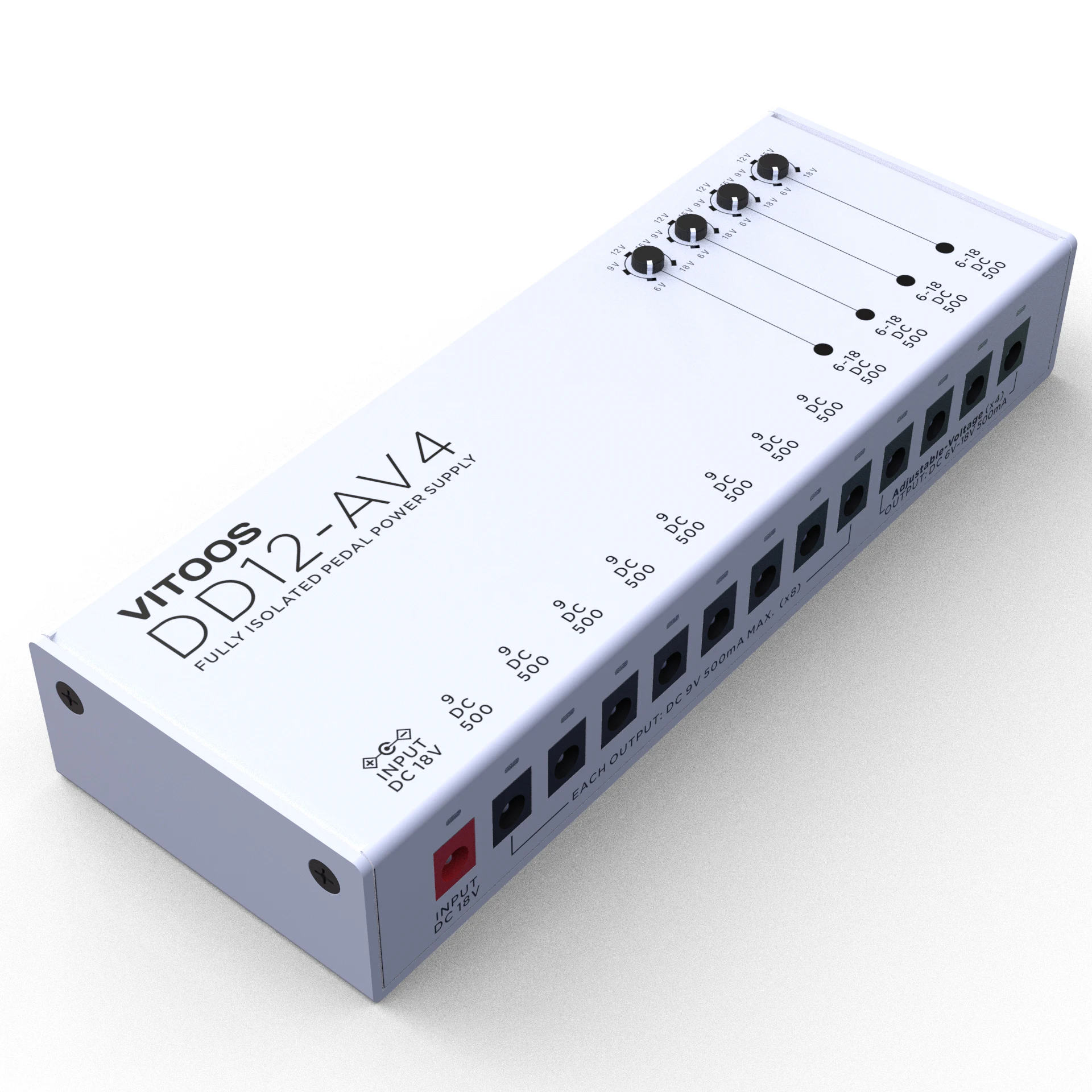 Скидка Педаль эффектов VITOOS DD12-AV4, источник питания, полностью изолированный фильтр, подавление шума, мощный цифровой эффектор