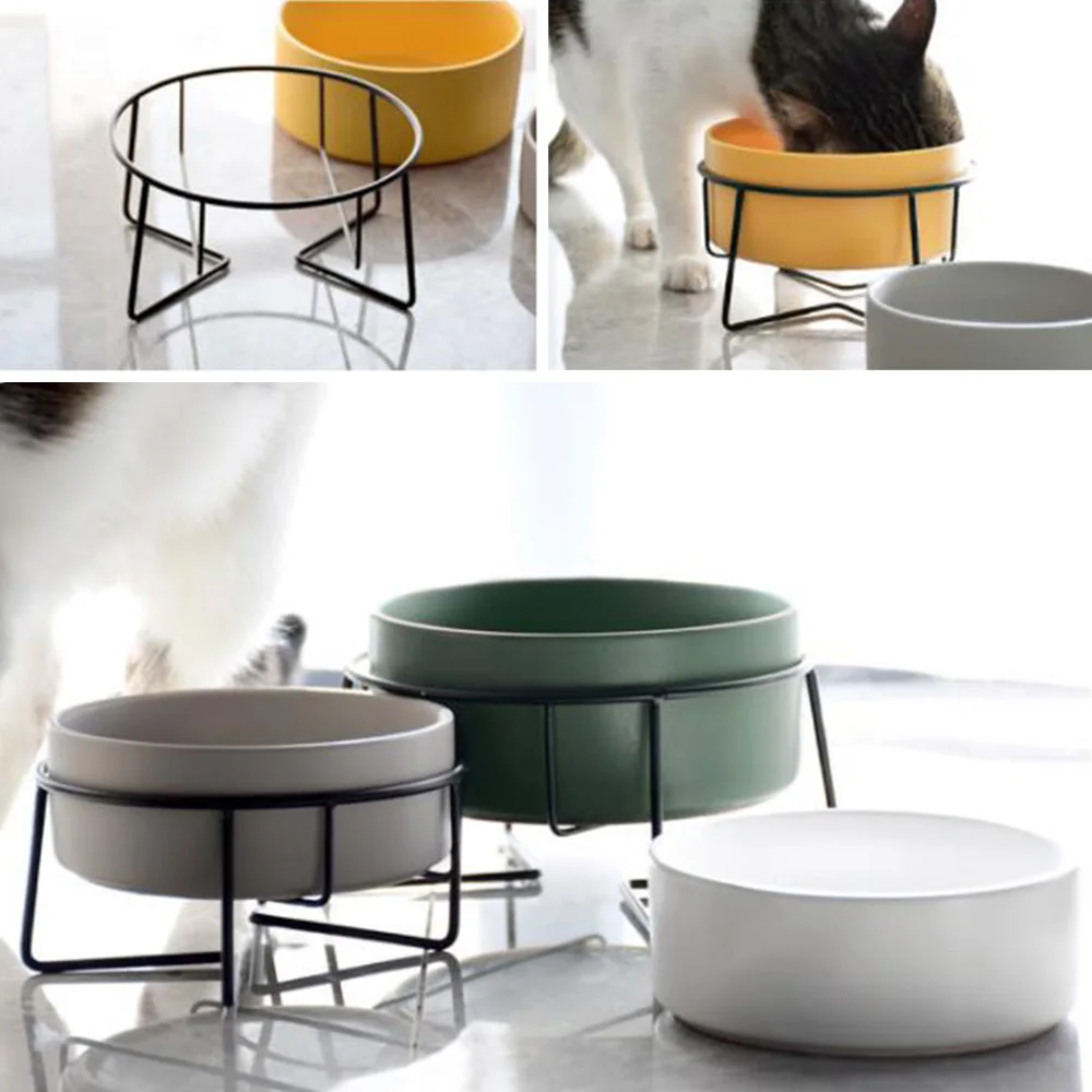 400 мл собачья миска Керамика чаша для домашних животных с защитой шеи Еда подачи