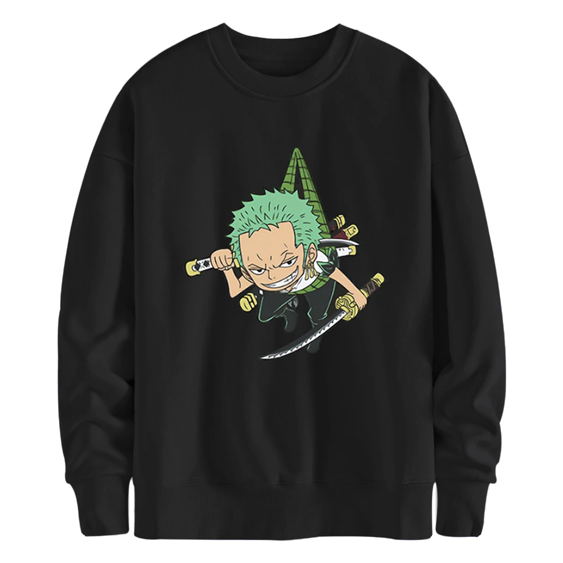 Толстовка Roronoa Zoro мужская с длинным рукавом свитшот одежда в стиле Харадзюку