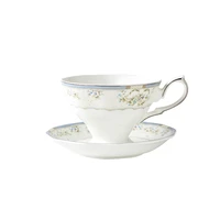 european bone china coffee cup and saucer set royal luxury handmade porcelain white coffee cup gift box xicara cups drinkware