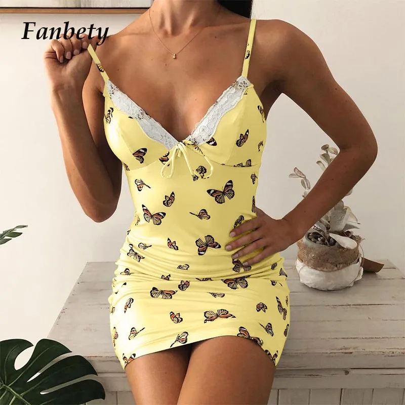 Летние сексуальные платья без рукавов Одежда на бретелях с v образным вырезом