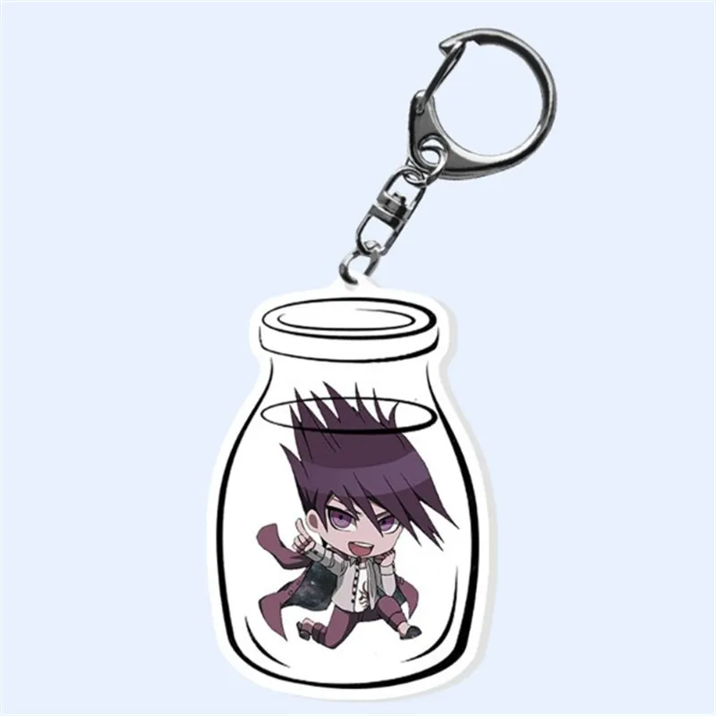 Anime Danganronpa V3 Keychain Two-sided Figurine Cosplay Decorations Figures Acrylic Pendant for Children Gifts Toys