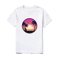 mens t shirts casual loose round neck men t shirts fashion streetwear beach coconut tree male pullover shorts sleeve plus size