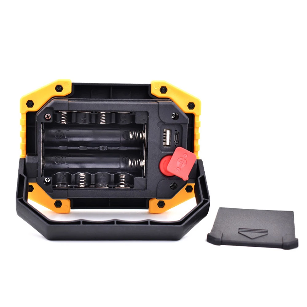 Перезаряжаемый от USB светодиодный рабочий аварийный светильник W839 W840 W841 желтый COB