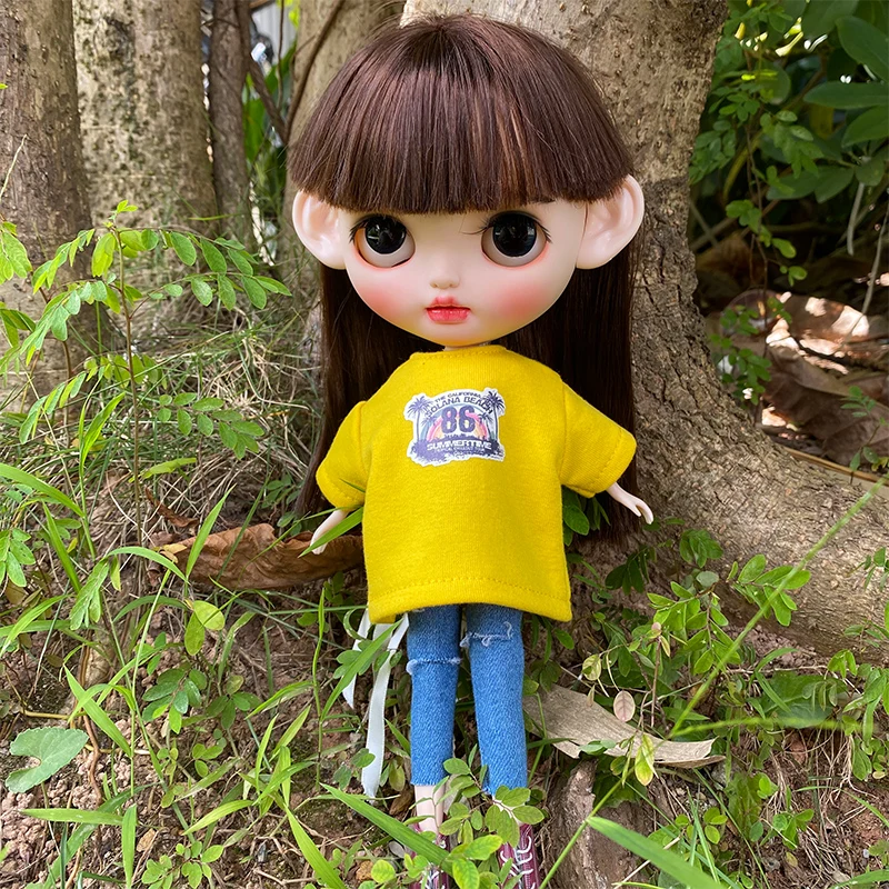 куклы блайз Blyth бжд кукольная одежда DS комплект свитер с футболкой для тела