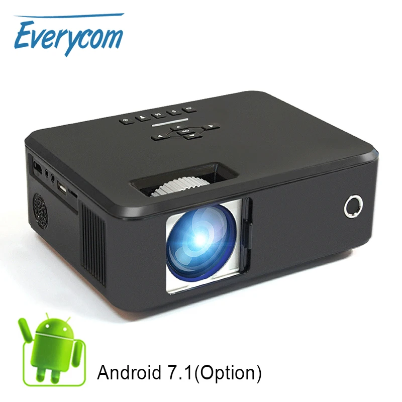 Everycom X20 видео портативный прожектор Pico 2200 люмен Родной 800*600 вариант Android Поддержка