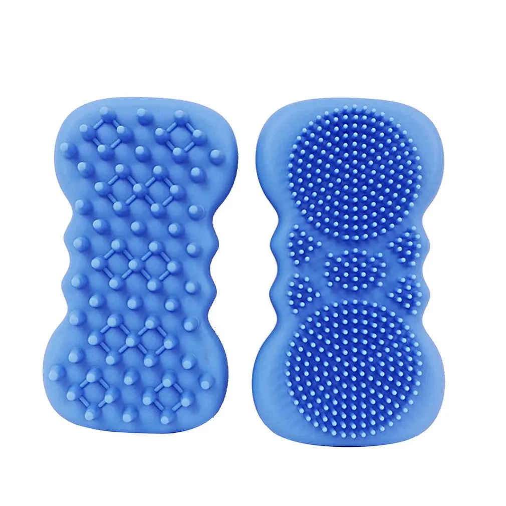 

2 PCS Scalp Massager Shampoo Brush Back Scrub Relieve Scalp Itching Double-sided Children's Bath Brush