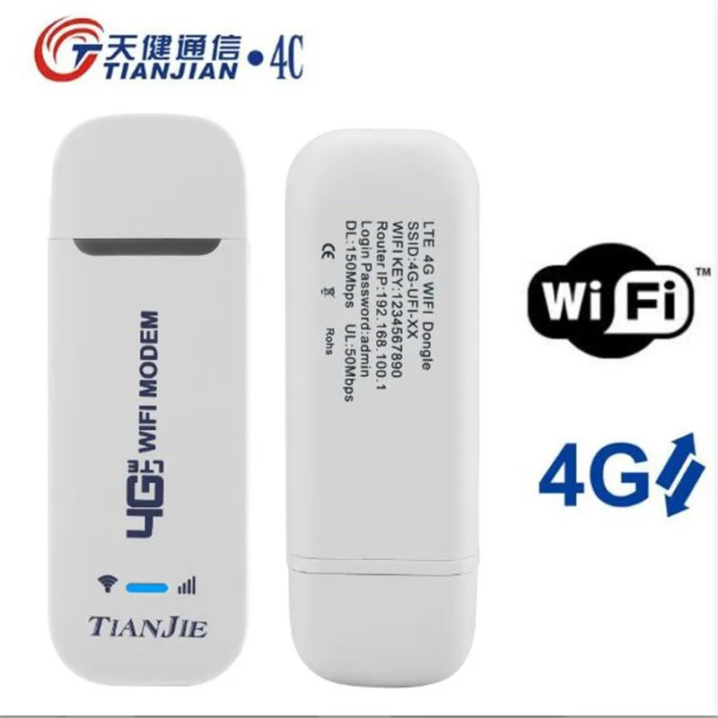 

Wireless 4G/LTE SIM Card Router Unlock Wifi 150Mbps USB Modem Mobile Hotspot Pocket Network Stick Adapter Dongle FDD/TDD 3G