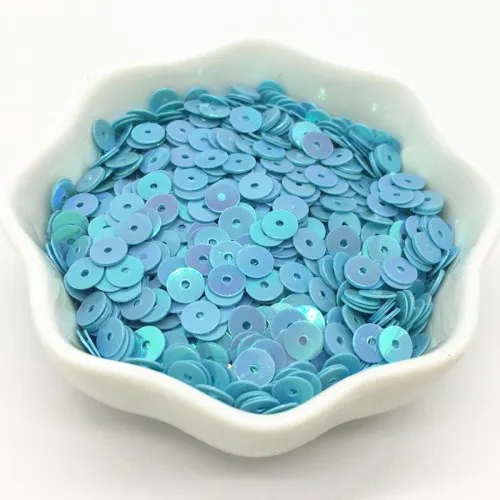 AB blue 3 мм 4 мм 5 мм 6 мм плоский круглый ПВХ свободные Блестки блестка шитье ремесло для свадебного украшения одежды платье колпачки для обуви DIY аксессуары - Цвет: AB blue