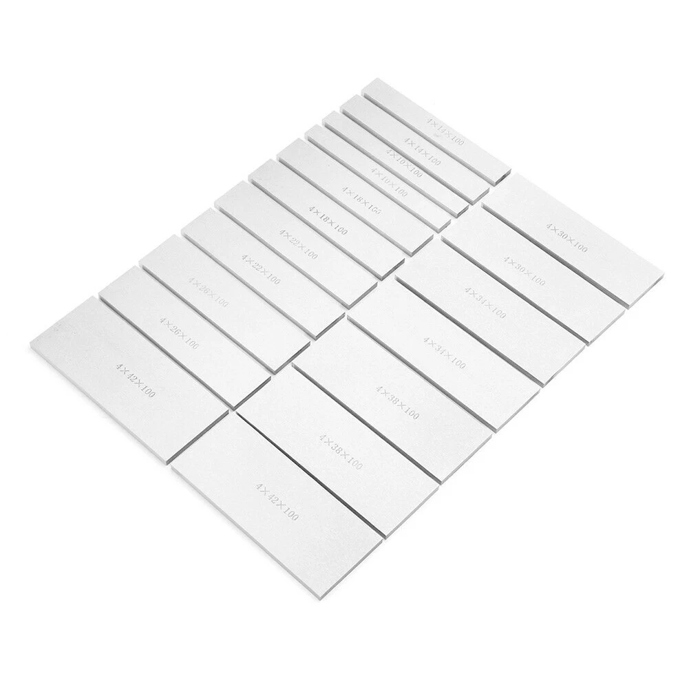 

9pair Multifunction Milling Machine Base Embossed Measuring Thick DIY Industry Lathe Tools Wear Resistant Vise Parallel Pad