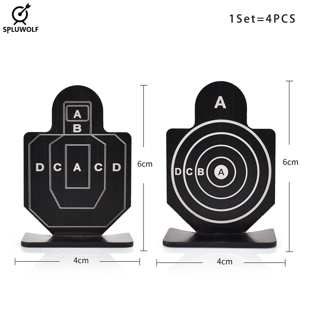 

Airsoft Target Tactical Hunting 4pcs/Set 6x4cm Mini Metal Shooting Target миш ень для стрельбы