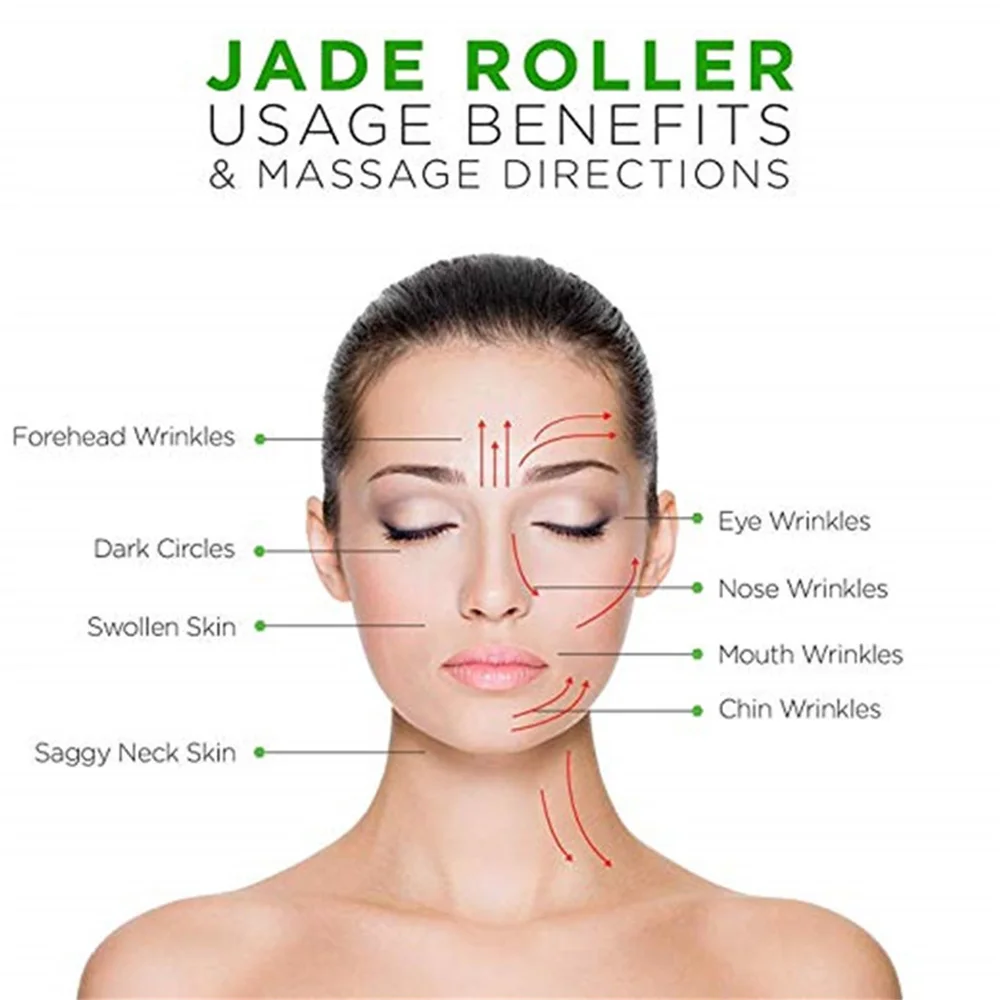 Кристаллический кварцевый ролик Нефритовый камень двойная головка Шипованная