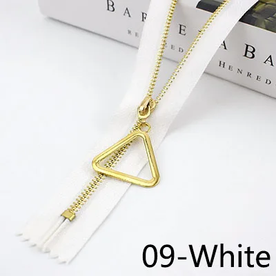 09-White Meetee 10/20 штук 20/30 см 3# металлическая молния с закрытым концом Автоматическая блокировка язычок молнии голова Декор DIY сумка кошелек швейной по индивидуальному заказу аксессуар - Цвет: 09-White