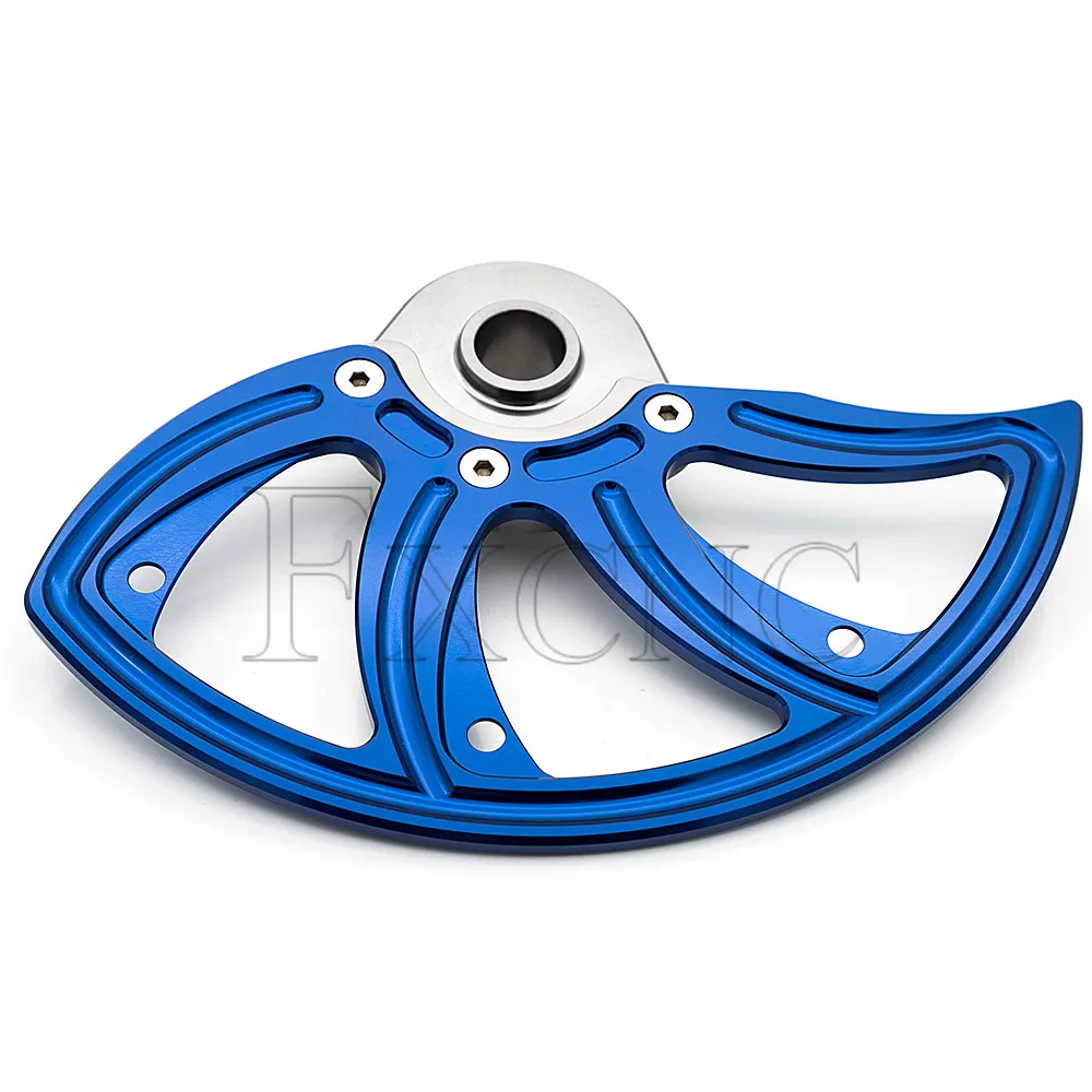 Blue Front CNC спереди защита заднего тормозного диска для KTM XCW/XCF-W/EXC/EXC-F/6 дней 2013 - Цвет: Blue Front