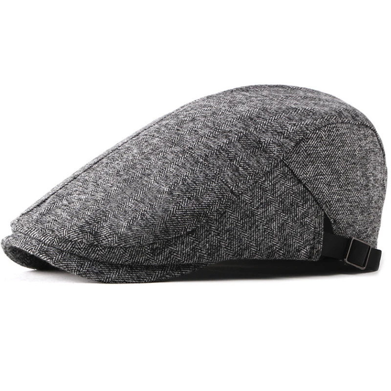 

MZ2190 Beret Cap Vintage Herringbone Ivy Newsboy Flat Cap Retro Artist Painter Hat Men Women Autumn Winter Hat Men Wool Berets