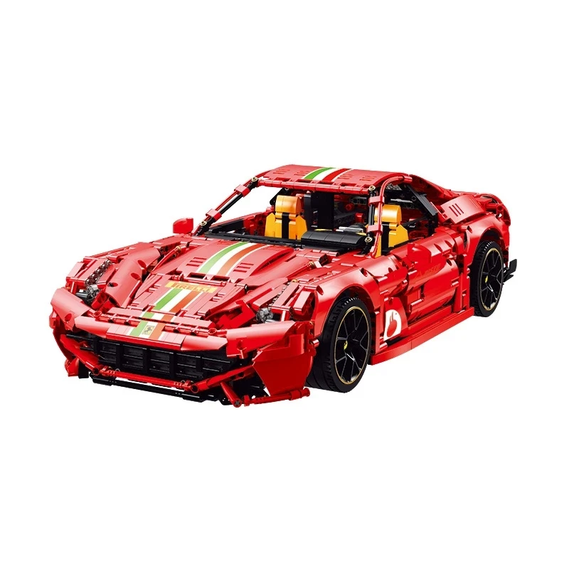 

Brand New MOC High-Tech Red Ferra F12 458 Model Building Blocks Bricks Creative Expert Super Sport Car Toys for Kids Gifts