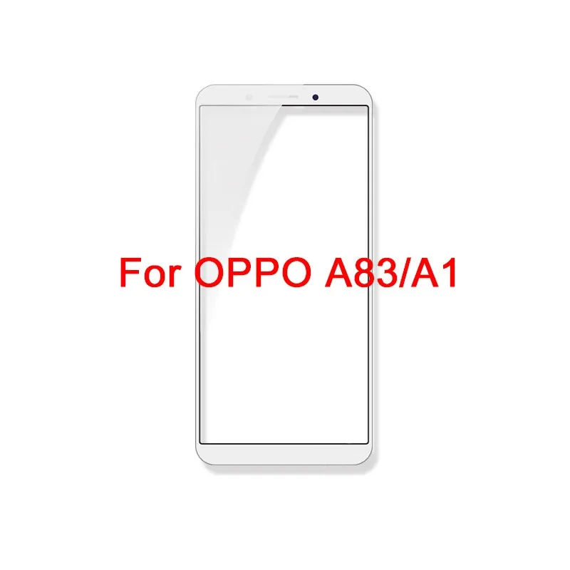 10 шт. внешний экран для OPPO A32 A52 A73 F5 A77 A79 A83 A1 Передняя Сенсорная панель ЖК-дисплей внешняя стеклянная крышка для ремонта объектива