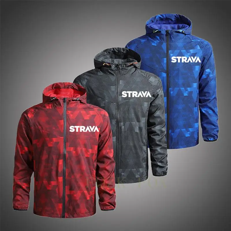 

Куртка Strava Мужская для велоспорта, ветровка быстросохнущая, Джерси для езды на велосипеде, весна-осень