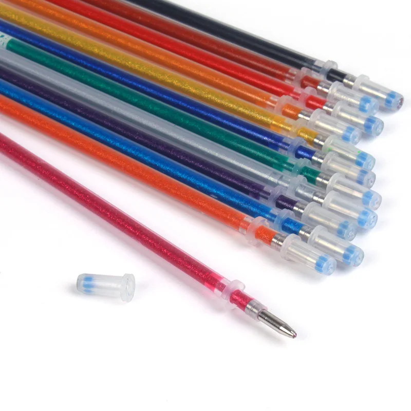 

12/24/36/48 Color Gel Pens Set & Refills School Stationery Pastel Neon Glitter Sketch Drawing Color Pen Art Marker Gift
