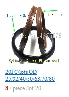 4*7/6*9/8*11,5/10*14/12*16,5/16*20,5/18*22,5/20*25/25*30 полиуретановые резиновые кольцевые прокладки уплотнительное кольцо от пыли для цилиндра EM
