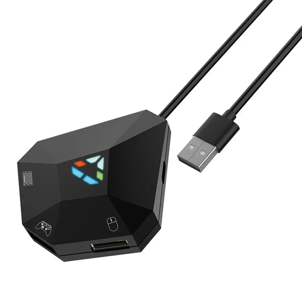 Adaptador de ratón y teclado para Switch PS4 Xbox One, convertidor estable y duradero, convertidor USB para PC