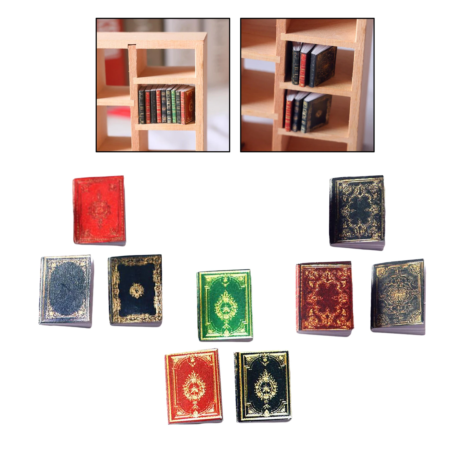 

Simulation 1:12 Miniatures Dollhouse Book Doll Scene Model Study Room DIY Decoration Accessories