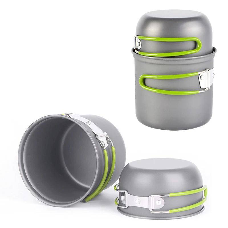 Посуда для кемпинга горшок набор приготовления пищи на открытом воздухе