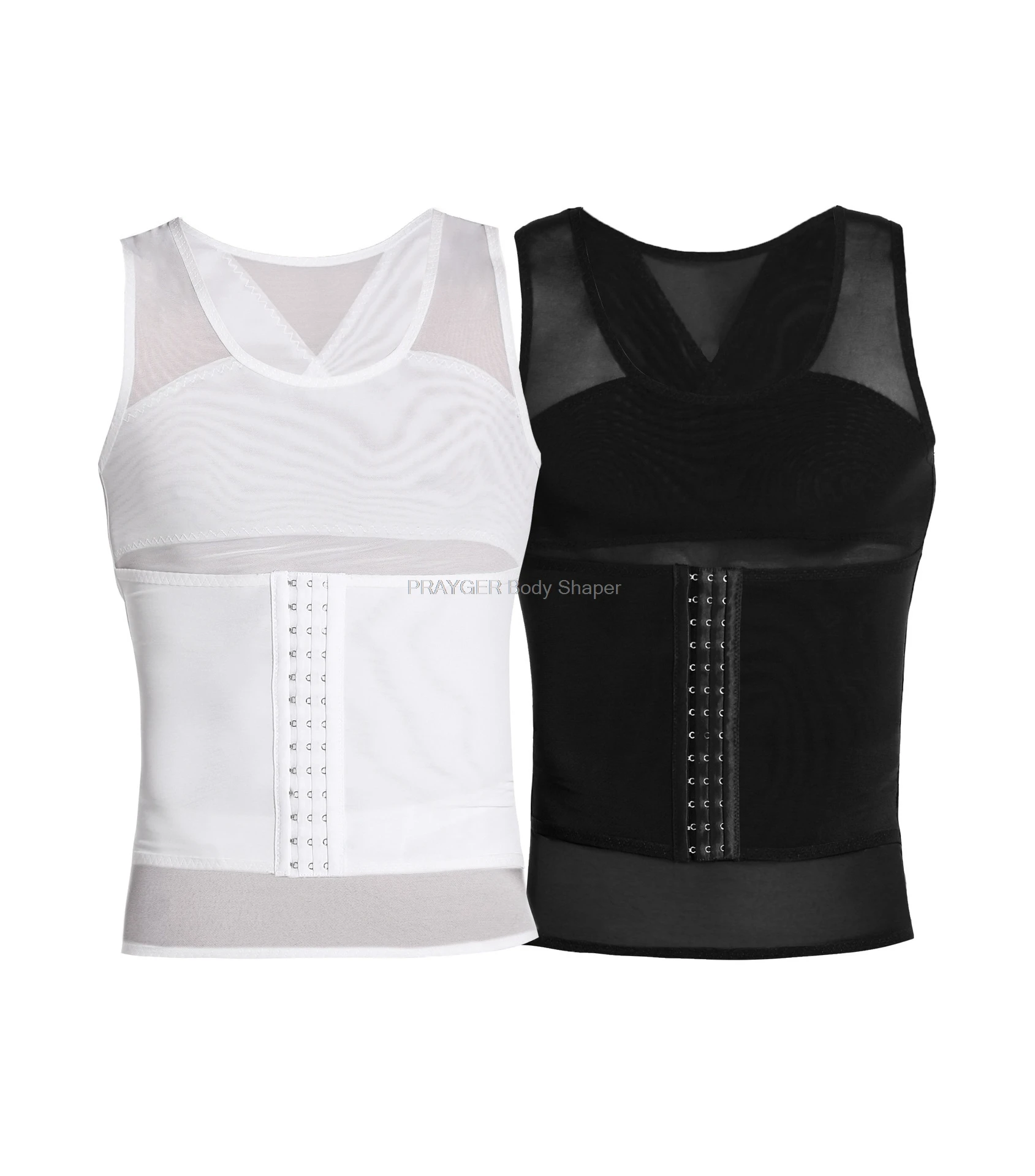 

Men Shaper Slimming Belly Corset Control Waist Tops Hook Compression Underwear