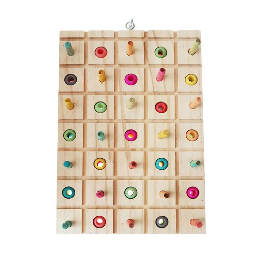 

Bird Toys For Parrots Budgie Toys And Accessories Bird Toy Large Bird Parrot Toy Natural Wooden Blocks Bird Chewing Practice Toy
