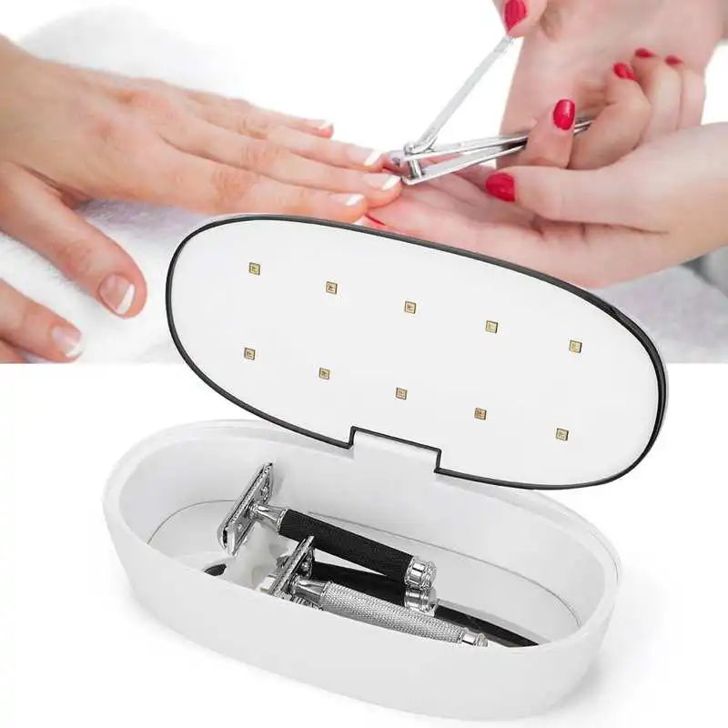 

Fast Sterilizer Box Cosmetic Nail Art Cleaning Tools Kit UV Disinfection Device Nails Cleaner Accessoires Domestic Delivery