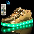 Детские кроссовки унисекс с радиоуправлением, светящиеся ботинки со светодиодсветильник кой, повседневная обувь для мальчиков и девочек, Размеры 25-37