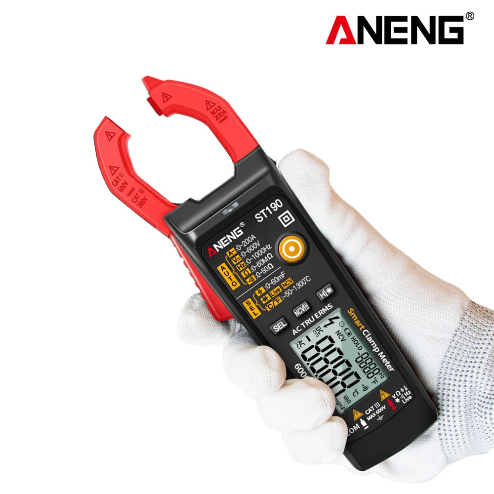 

ANENG Clamp Meter 6000 Counts True RMS Digital Clamp Tester AC/DC Current Voltmeter Auto Range High Precision Multimeter