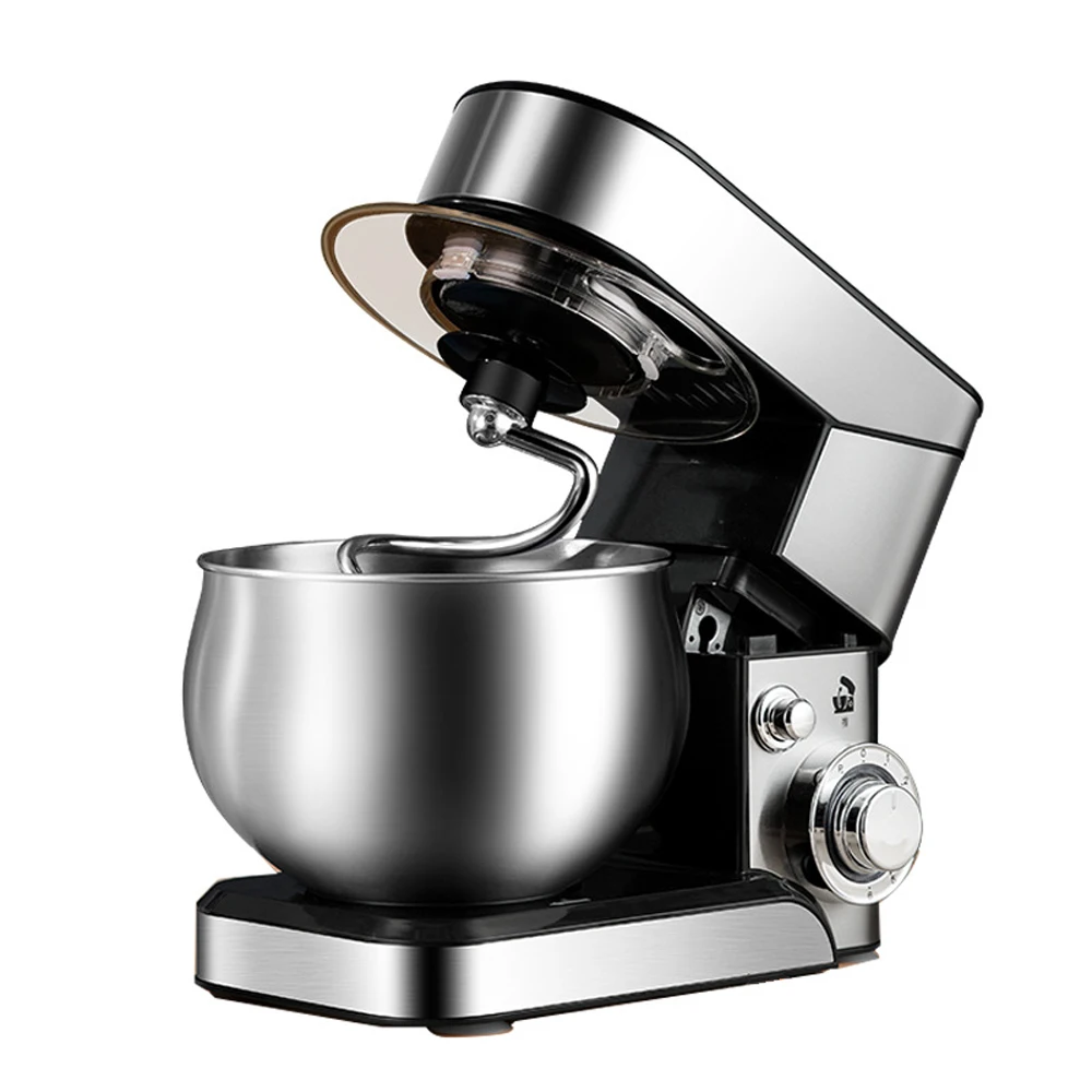 

Stand Electric Food Mixer Chef Machine Stainless Steel 5L Bowl Cream Blender Knead Dough Cake Bread Whisk Egg Beater