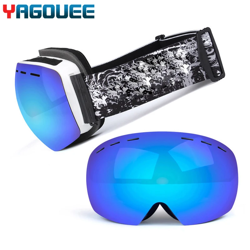 

Ski Goggles UV400 Protection Snowboard Eyewear Anti-fog Big Ski Mask Glasses Snow Snowmobile Man Women Skiing Outdoor Sport